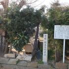 間山太閤山跡の石碑と説明板