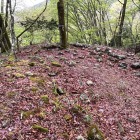 京極丸西側曲輪の枡形虎口・石積