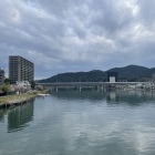 瀬田の唐橋から下流方面の眺め