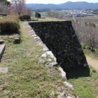 本丸西側天守台したの石垣と隅櫓台