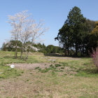 三の曲輪内部と桜・ミツバツツジ