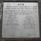 丑寅三重櫓復元立面図・断面図(東面)案内盤