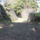 二の丸虎口跡を上より見る