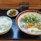 ⑩	大分名物「だんご汁」定食（玖珠PAにて）