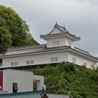 二の丸角櫓(水戸駅北口の歩道橋から)