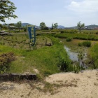 備中高松城の水攻め跡の水