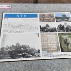 津山城の説明板