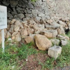 津山城の崩れた石垣