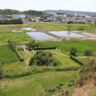 景観整備されて見通せる大手・水田は水堀の様
