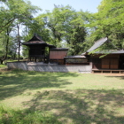本丸に鎮座する藤武神社本殿・拝殿