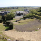 本丸南下郭と南下桝形虎口遠く遠州灘