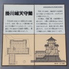 掛川城天守閣の平面図立面図