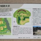 新府城跡大手の解説盤