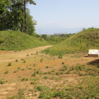大手桝形内虎口側両土塁