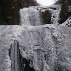 以前の写真、氷瀑となった袋田の滝