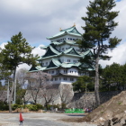 門を張ってから見える天守のながめ