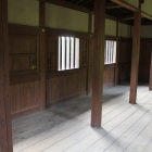 模擬復元二層櫓一階の格子窓