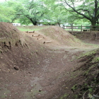 馬出西側の土塁・土橋・堀