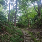 権現曲輪と二の丸の間の堀切