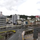 ⑩	宇和島駅ビルのホテルの部屋から眺めた宇和島城