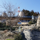 山頂の施設　食事をとれる。