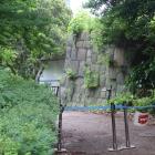 二の丸庭園北東奥の石垣