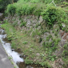 書院南下の石垣と堀・水路