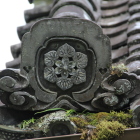 軒瓦の家紋、六葵葉六花芯？