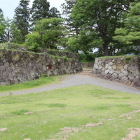 二の丸より本丸石垣桝形虎口本丸門跡
