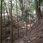 野間城：主郭背後の大堀切