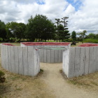高松城址公園内にある陣地図①