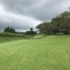 岱崎出丸から御馬場曲輪をのぞむ