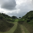 障子堀　本当なら富士山が...