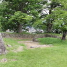 本丸枡形内部を本丸門跡より