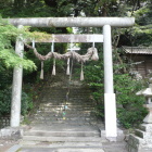 龍尾神社一の鳥居と石段参道