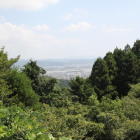 北馬出より大井川方向富士山は雲の中