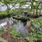 ④	石田屋敷跡の庭園（石田会館）