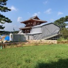 スマホで地面を入れて南東面