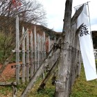 ⑤	三成陣の馬防柵