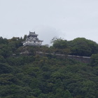 錦帯橋から見える天守