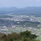 八上城からの眺望、篠山城が見える