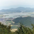 繖山山頂手前より琵琶湖(西の湖)眺望