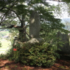 主郭北東角に大寺城主之碑