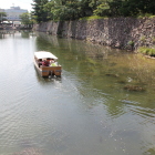 北惣門橋より堀川遊覧舟・内濠・二の丸下の段石垣
