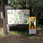 熊注意と案内板