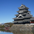 遠くアルプスを望む