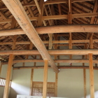 復元台所の天井屋根木組み