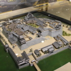 地下１階展示の岡山城立体模型