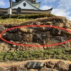 北西側　以前から露出していた石垣