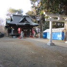 本丸下の腰郭に建つ住吉神社